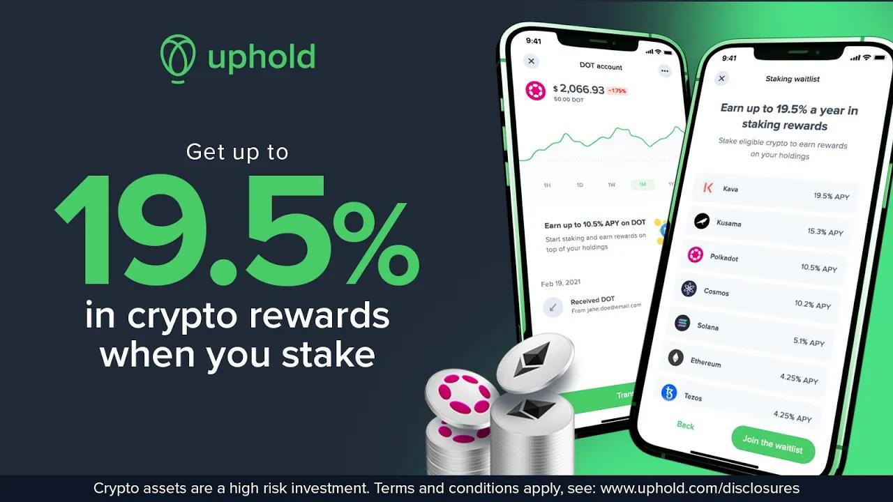 Earn up to 19.5% on your staked crypto thumbnail