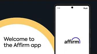 Welcome to the Affirm App thumbnail