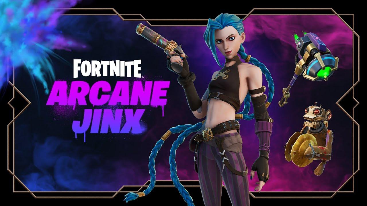 Arcane Jinx of League of Legends to Wreak Havoc in Fortnite thumbnail