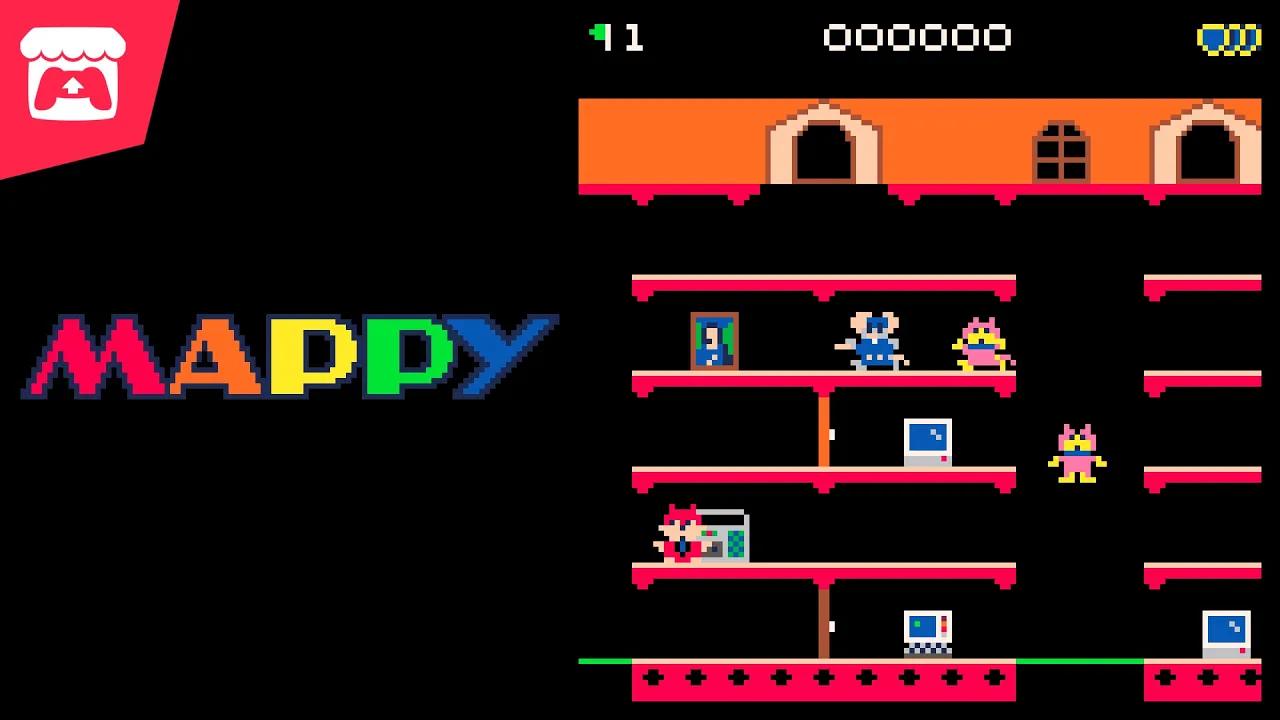 Mappy - Collect all the items from each mansion in this Pico-8  remake of the 1983 arcade game! thumbnail