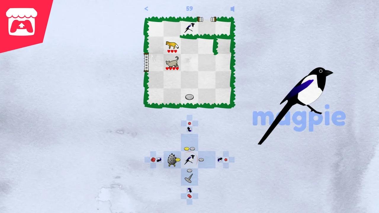 Magpie - A broughlike where you play as a magpie, trying to collect shiny little trinkets! thumbnail