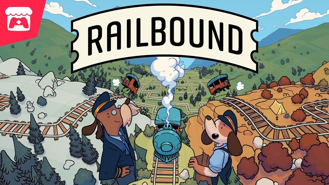 Railbound - A comfy track-bending puzzle game about a pair of dogs on a journey around the world! thumbnail