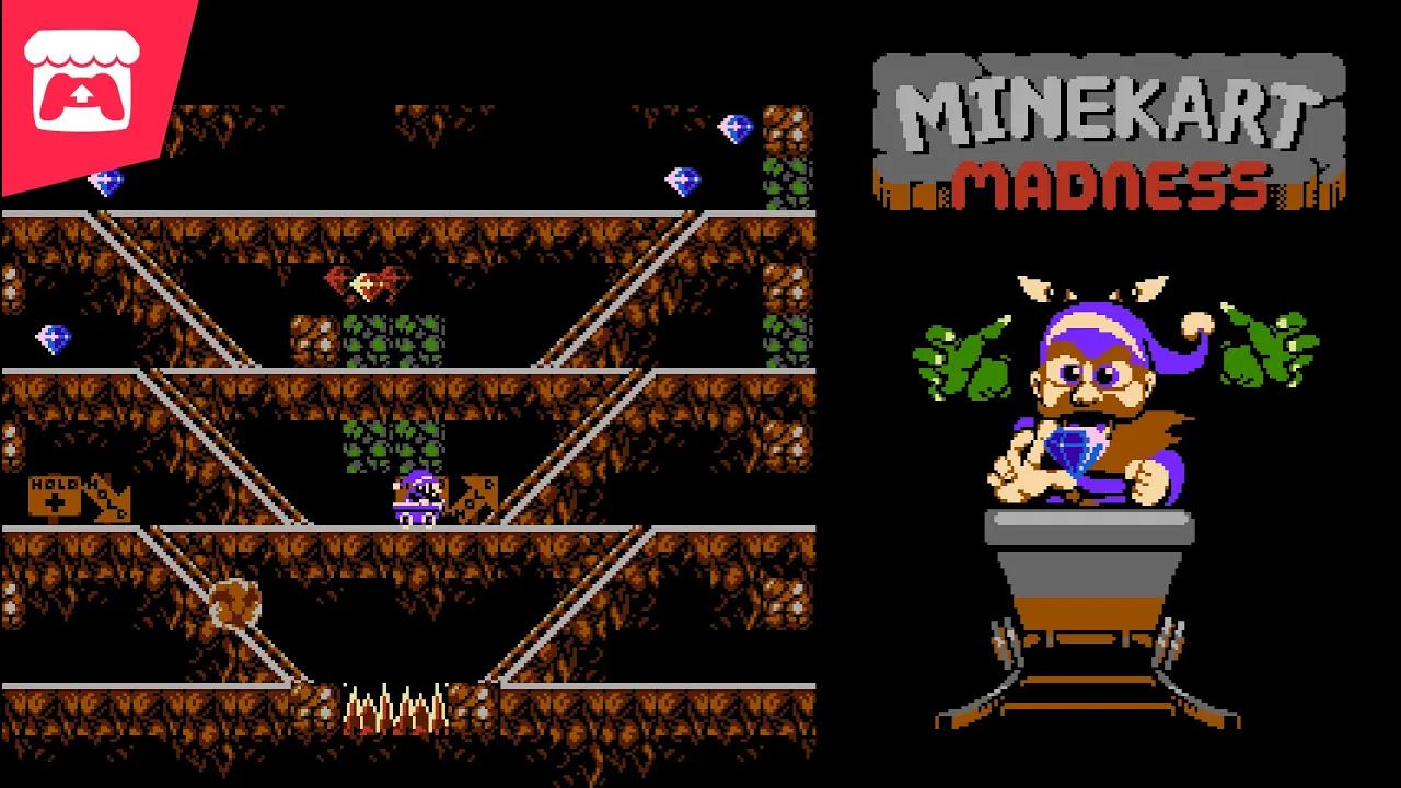 Minekart Madness - A new classic coin-op arcade game for your NES! thumbnail