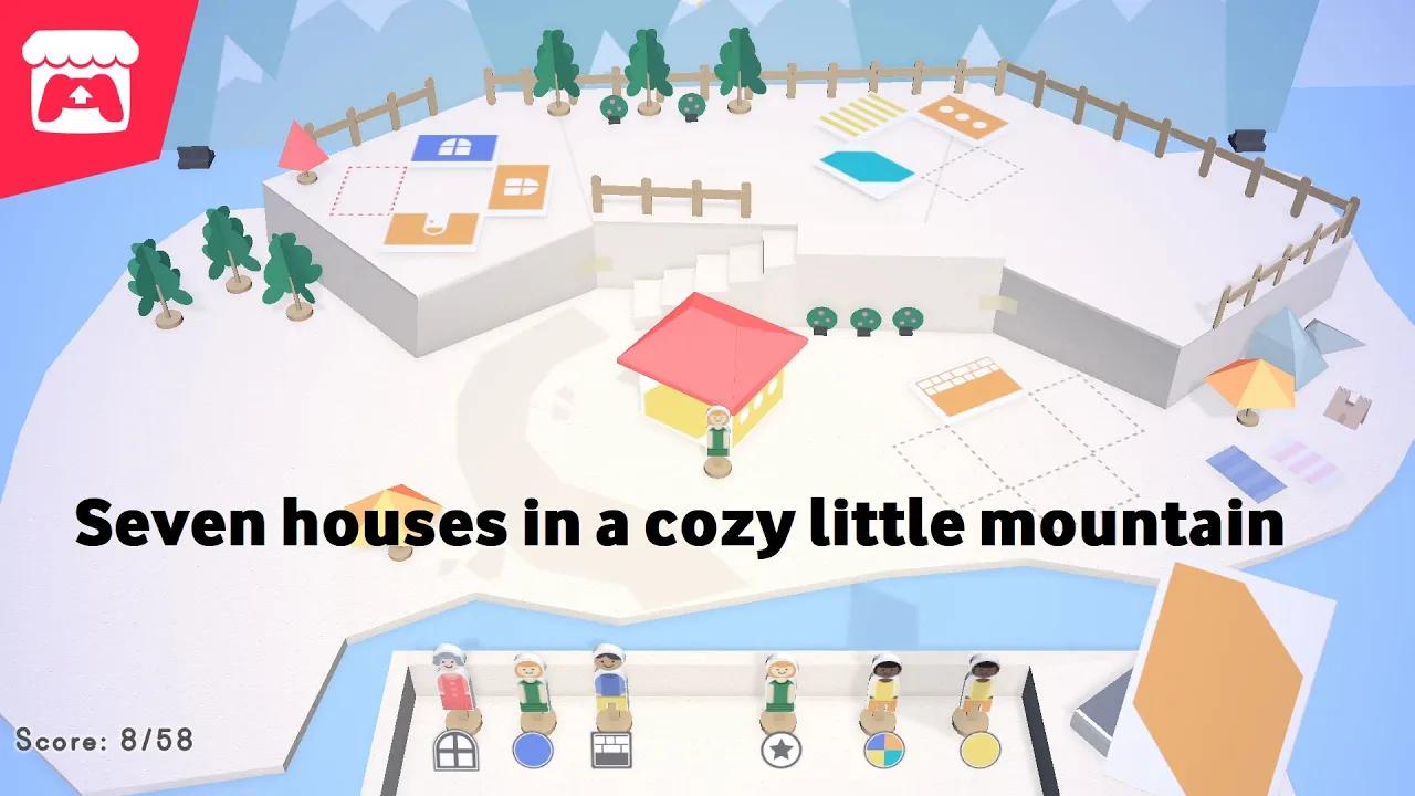 Seven houses in a cozy little mountain - A card game about building houses & appeasing their owners! thumbnail