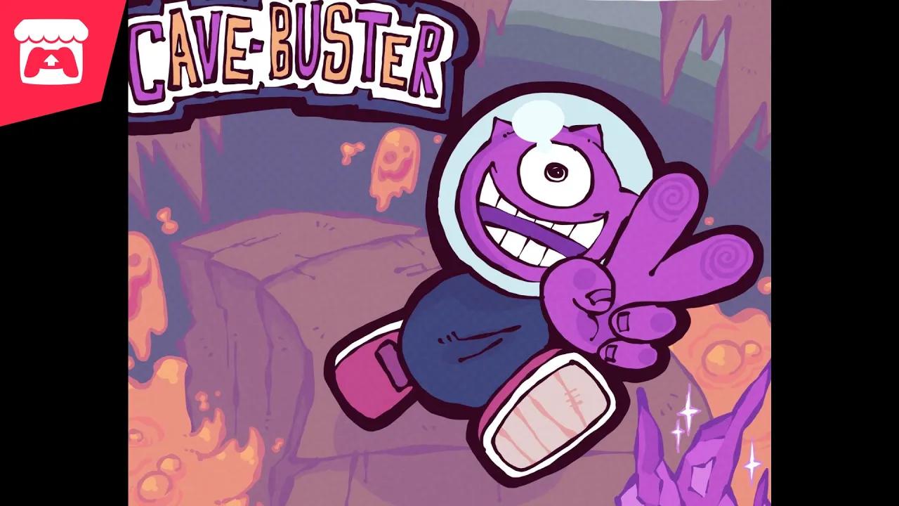 Cave Buster - Make your way through fiery caverns and alien fauna, find the burger and eat it! thumbnail