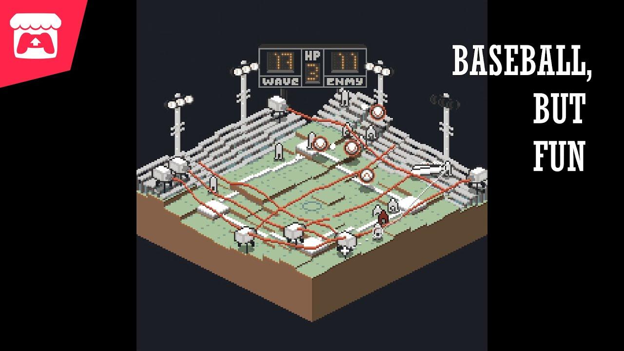 Baseball, But Fun - An isometric, semi-bullet hell set on a changing baseball field! thumbnail