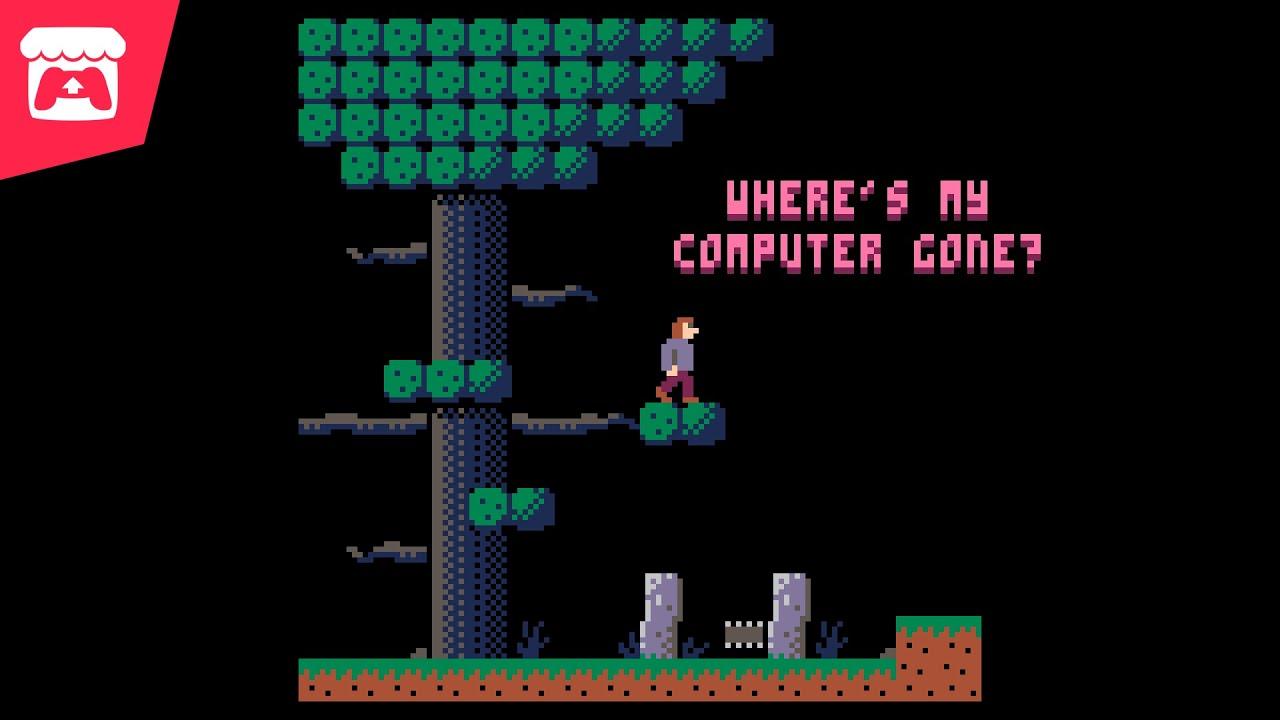 Where's my computer gone? - A pico-8 2D platformer about finding computer chips inside a forest! thumbnail