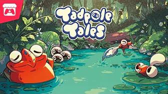 Tadpole Tales - A tiny 2D hand-drawn "clean 'em up" game about a tadpole cleaning rivers! thumbnail