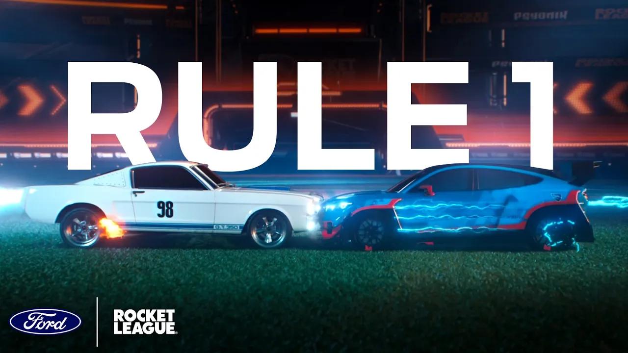 Rocket League Ford Mustang Mach-E and Shelby GT350R Rule One Trailer thumbnail