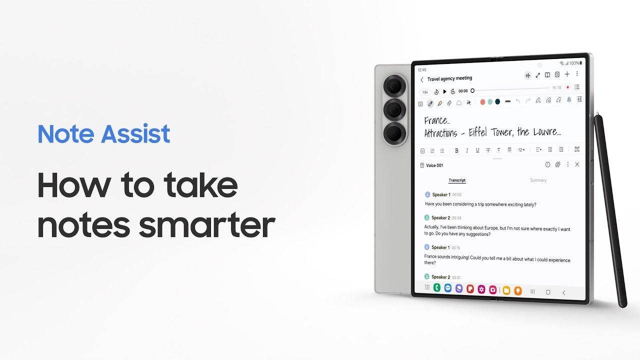 Galaxy Z Fold6: How to use Note Assist | Samsung thumbnail