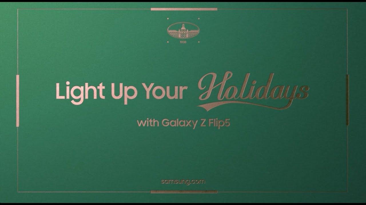 Light up your holiday with Galaxy Z Flip5 | Samsung thumbnail