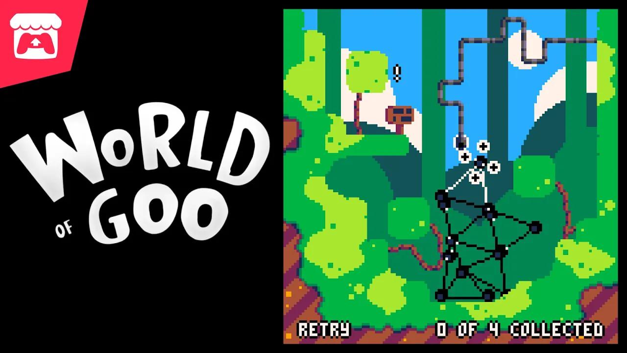 SUPER World of Goo - A demake of World of Goo in Pico-8 where you build giant towers of goo! thumbnail