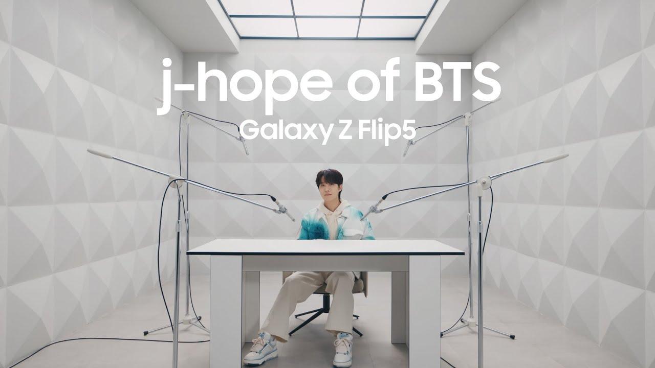 Galaxy x j-hope: Galaxy Z Flip5 I The stunning look, the first unveiling  | Samsung thumbnail