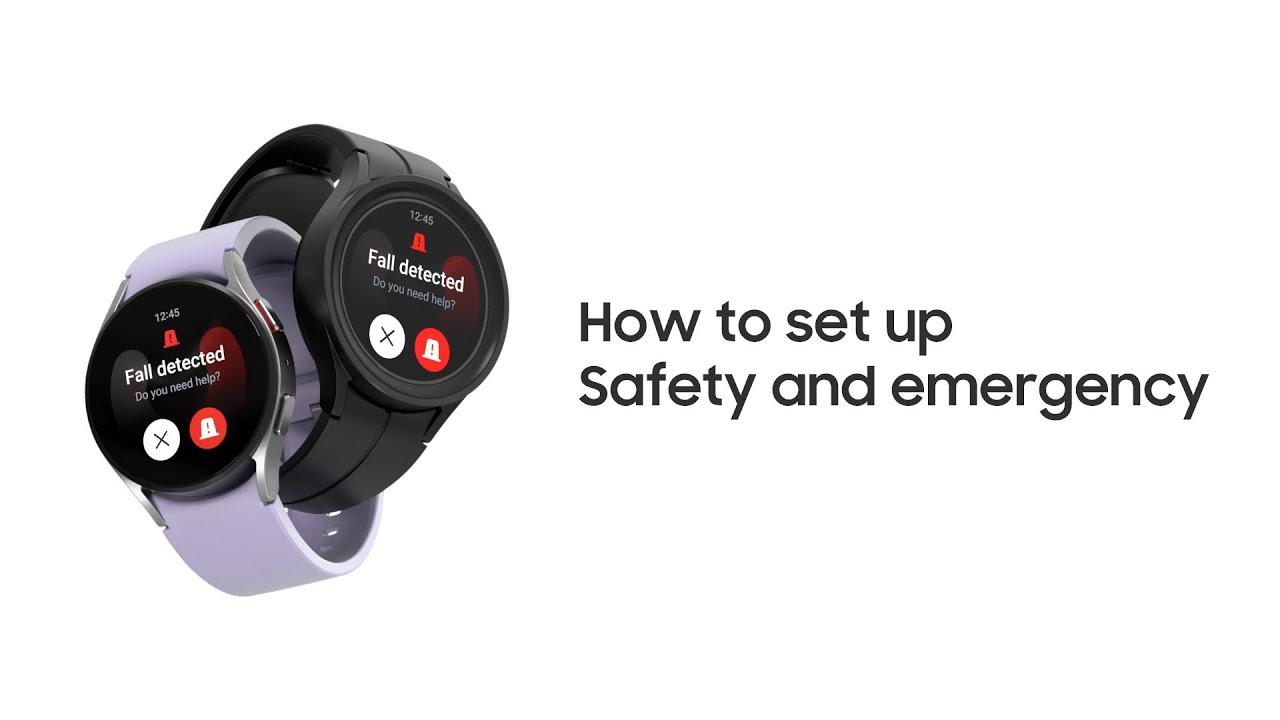 Galaxy Watch5 | Watch5 Pro: How to set up Safety and emergency | Samsung thumbnail