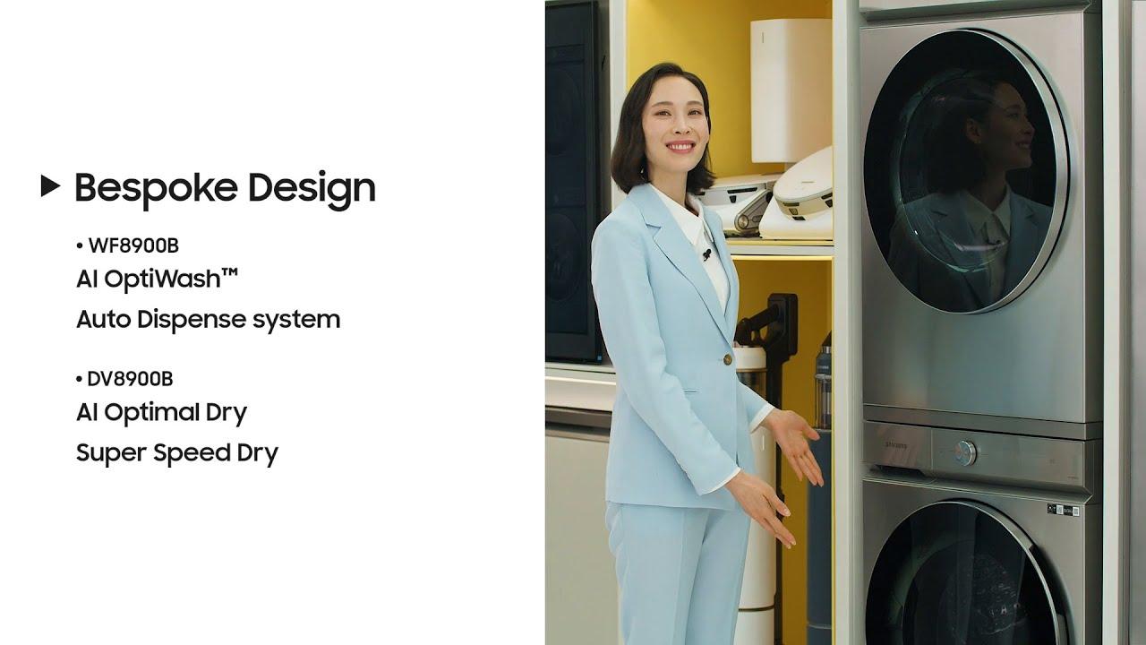 Bespoke Laundry: WF8900B, DV8900B | Samsung thumbnail