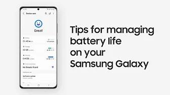 Samsung Support: How to extend battery life thumbnail