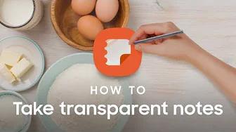 Galaxy Tab S6: How to take transparent notes while watching a video | Samsung thumbnail