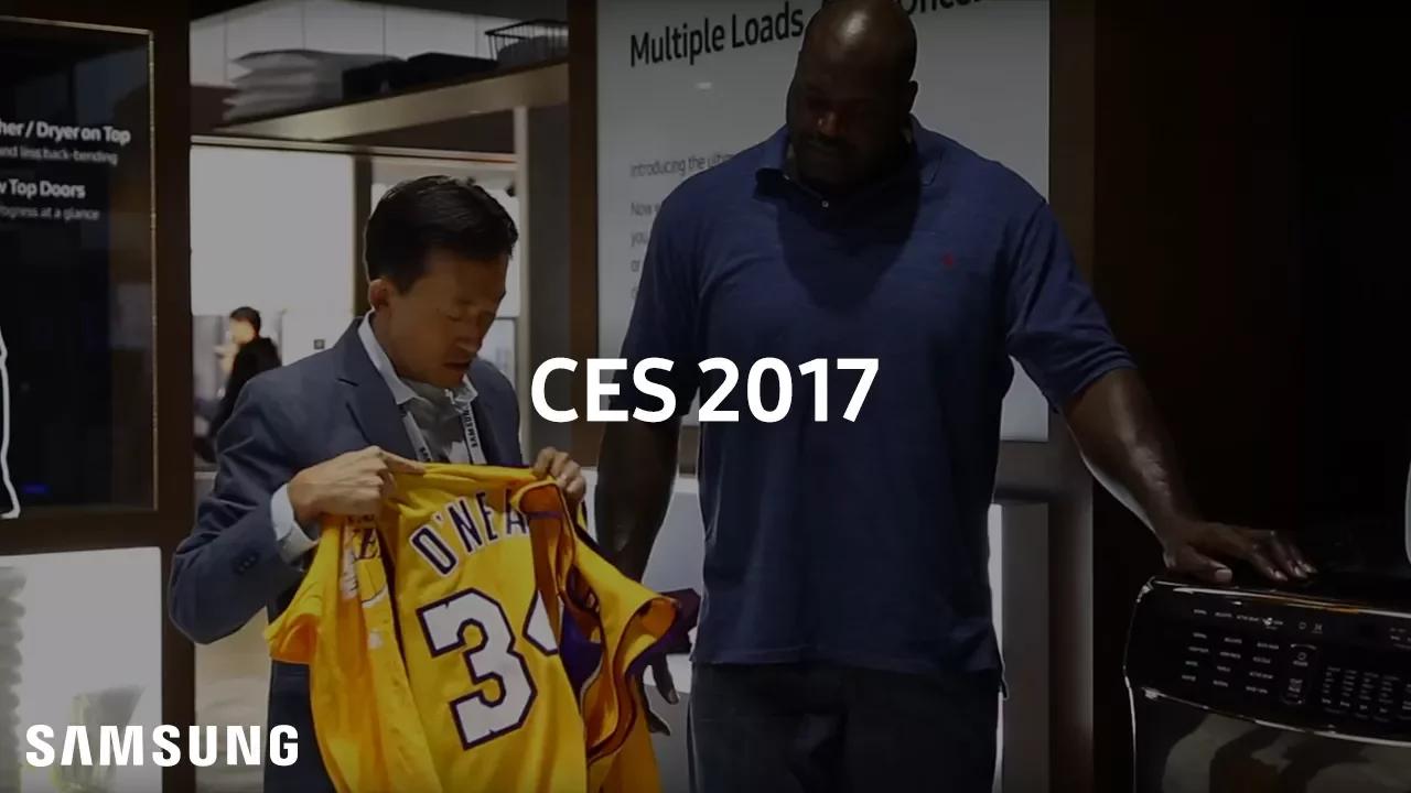 Samsung CES 2017 | Shaquille O'Neal Experiencing Home Appliances thumbnail