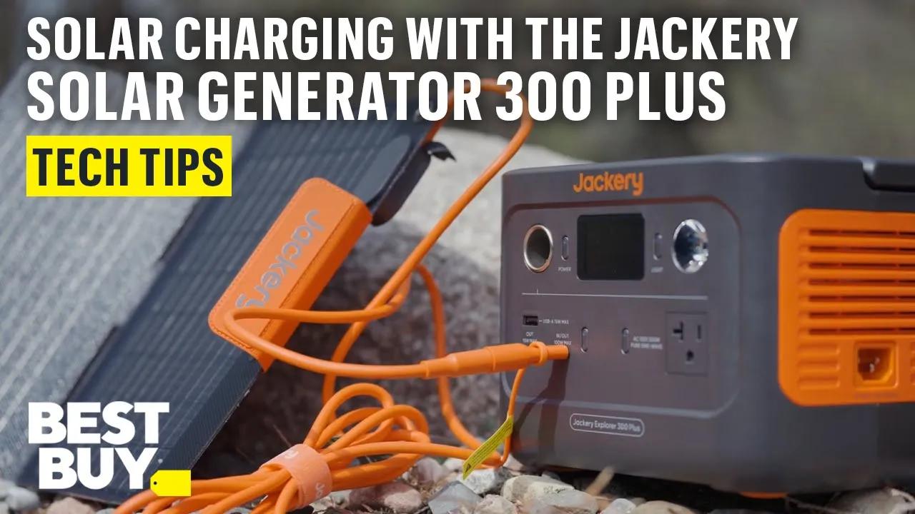 Solar Charging with the Jackery Solar Generator 300 Plus – Tech Tips from Best Buy thumbnail