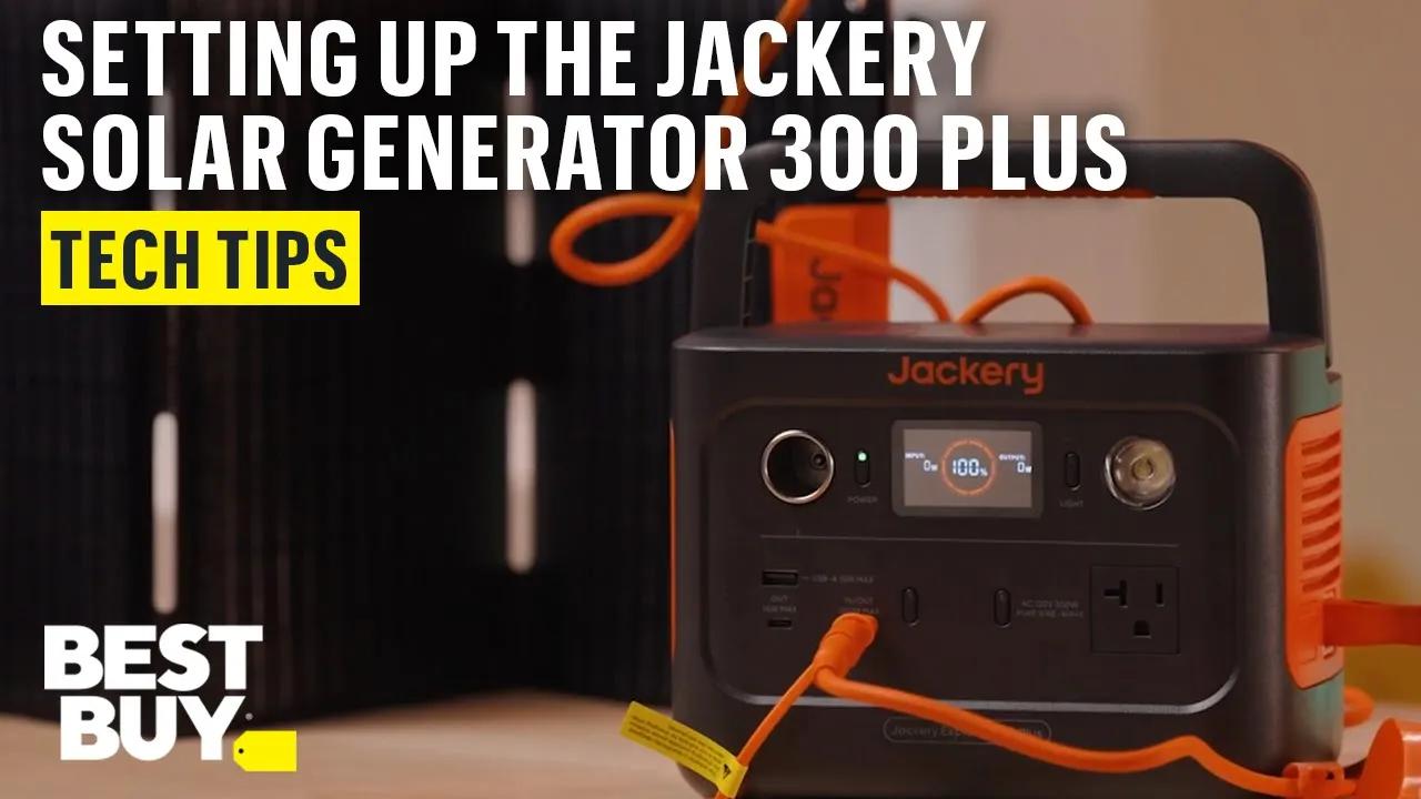 How to Set Up the Jackery Solar Generator 300 Plus – Tech Tips from Best Buy thumbnail