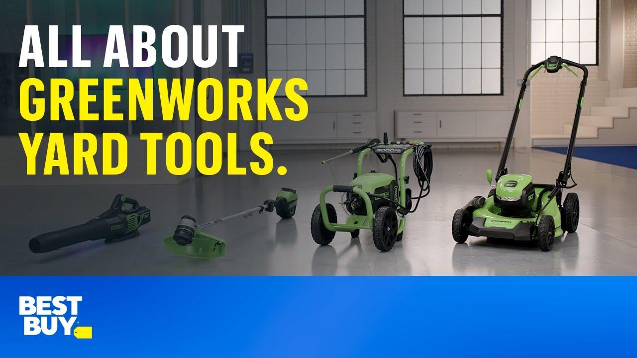 All about Greenworks yard tools. Tech Tips from Best Buy. thumbnail