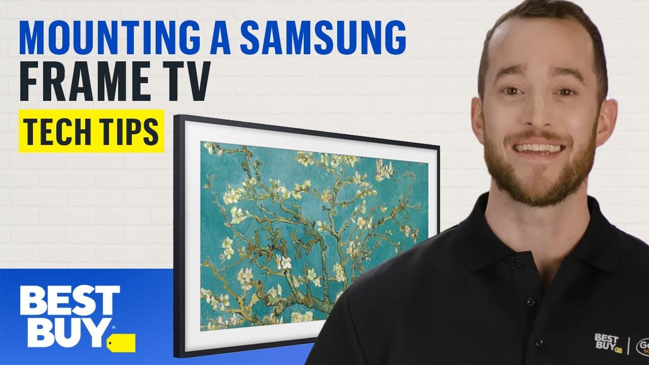 Mounting a Samsung Frame TV - Tech Tips from Best Buy thumbnail