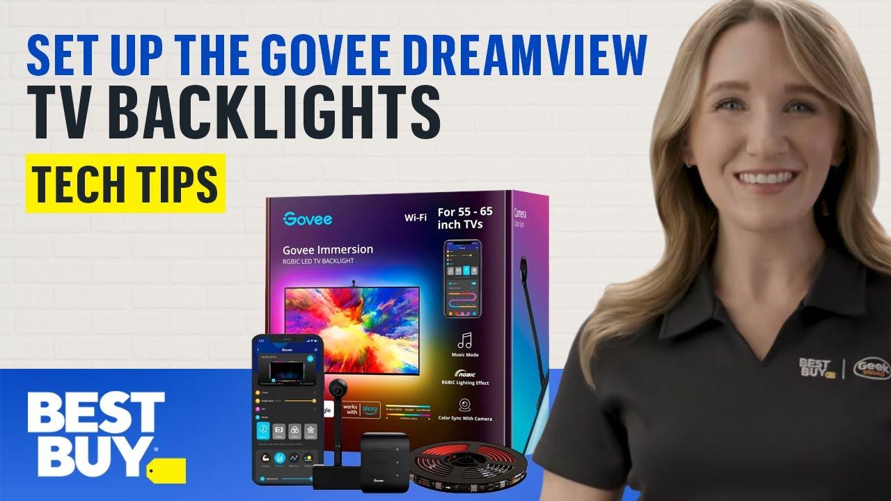 Setting Up the Govee DreamView TV Backlights - Tech Tips from Best Buy thumbnail