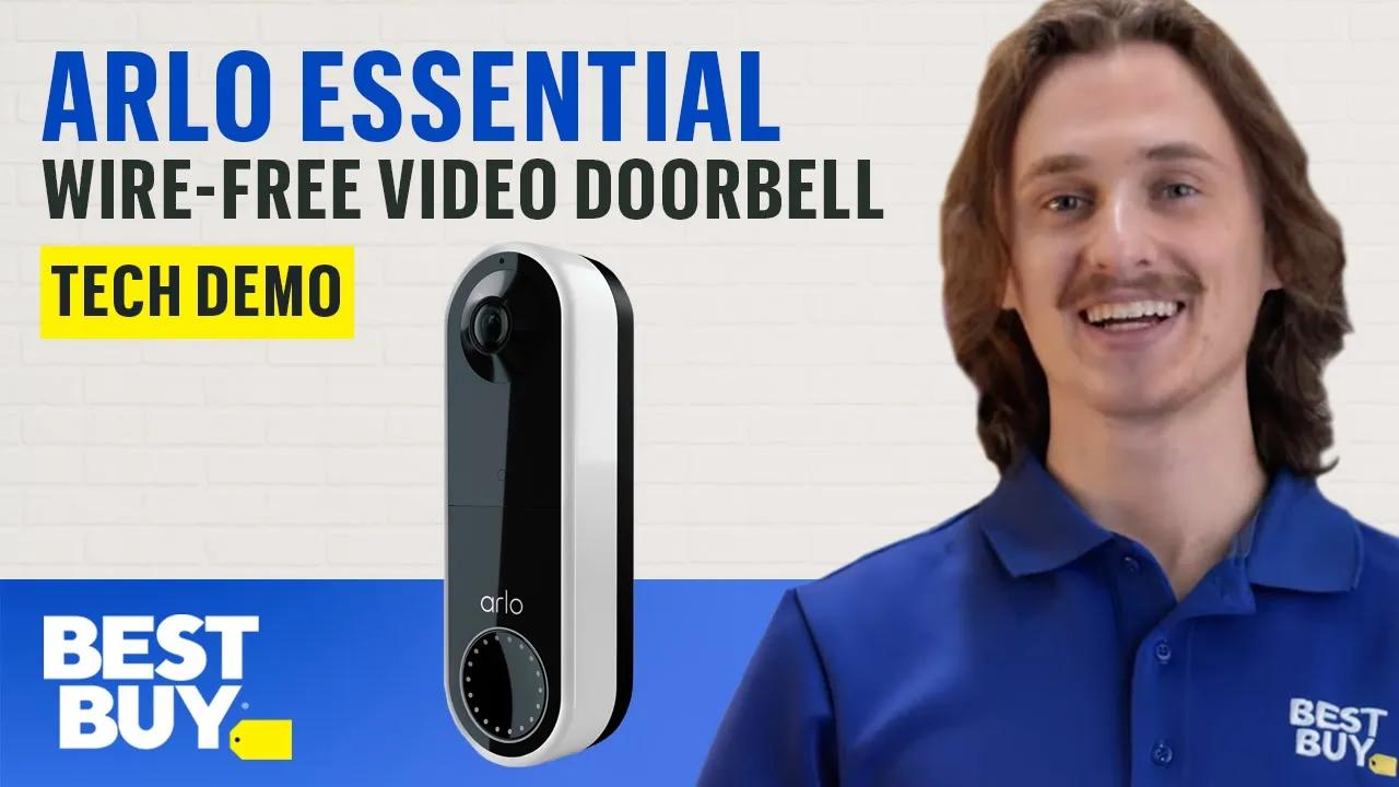 Arlo Essential Wire-Free Video Doorbell - Tech Demo from Best Buy thumbnail