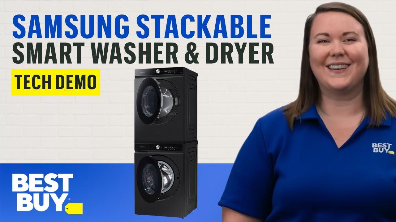 Samsung Stackable Smart Washer & Dryer - Tech Demo from Best Buy thumbnail