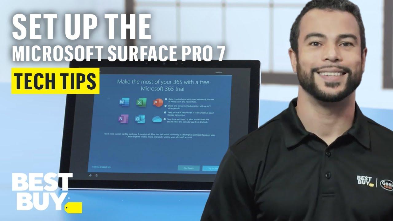 Setting Up the Microsoft Surface Pro 7 Tablet - Tech Tips from Best Buy thumbnail