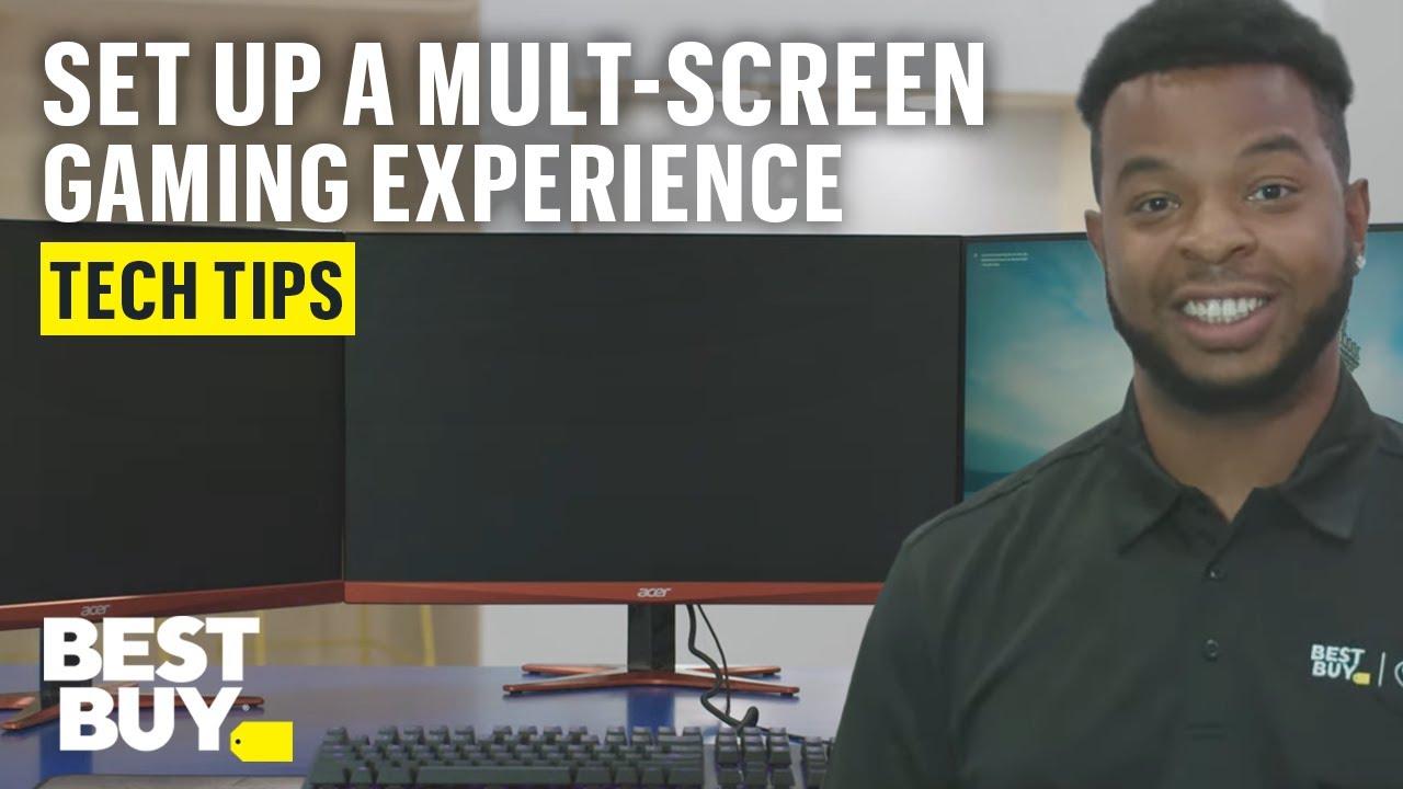 Setting Up a Multi-Screen Gaming Experience - Tech Tips from Best Buy thumbnail