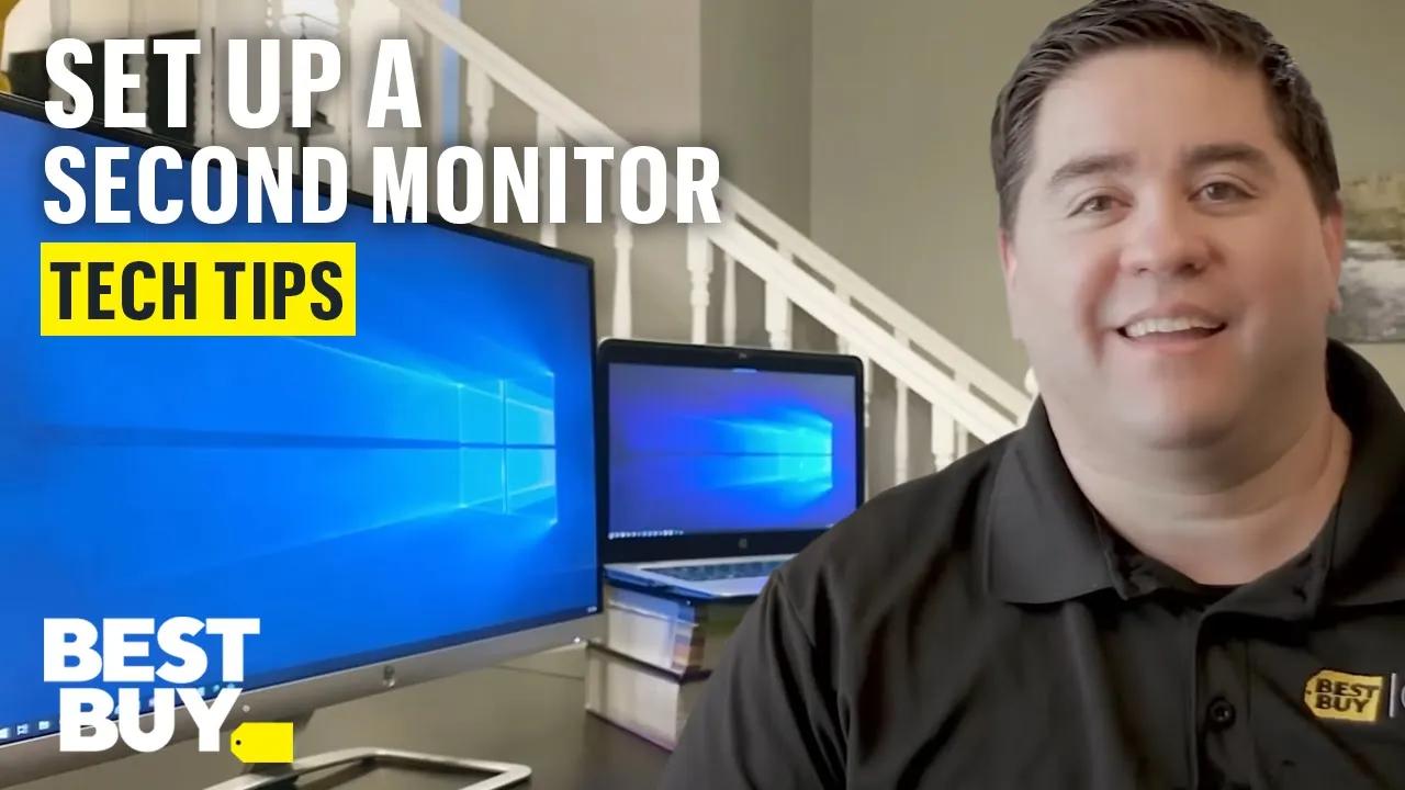 Upgrade Your Workspace With a Second Monitor - Tech Tips from Best Buy thumbnail