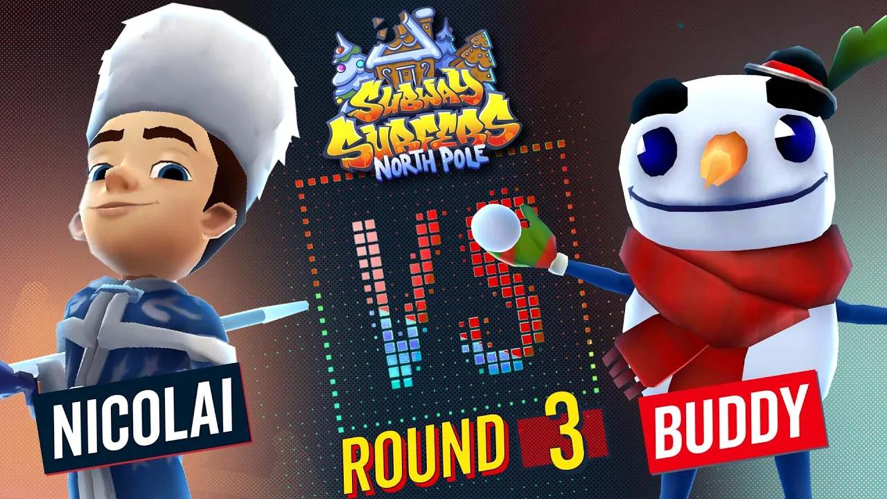 Subway Surfers Versus | Nicolai VS Buddy | North Pole - Round 3 | SYBO TV thumbnail