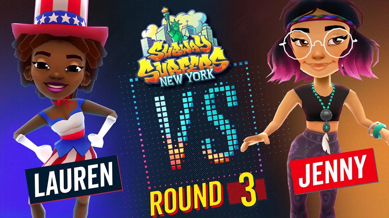 Subway Surfers Versus | Lauren VS Jenny | New York - Round 3 | SYBO TV thumbnail