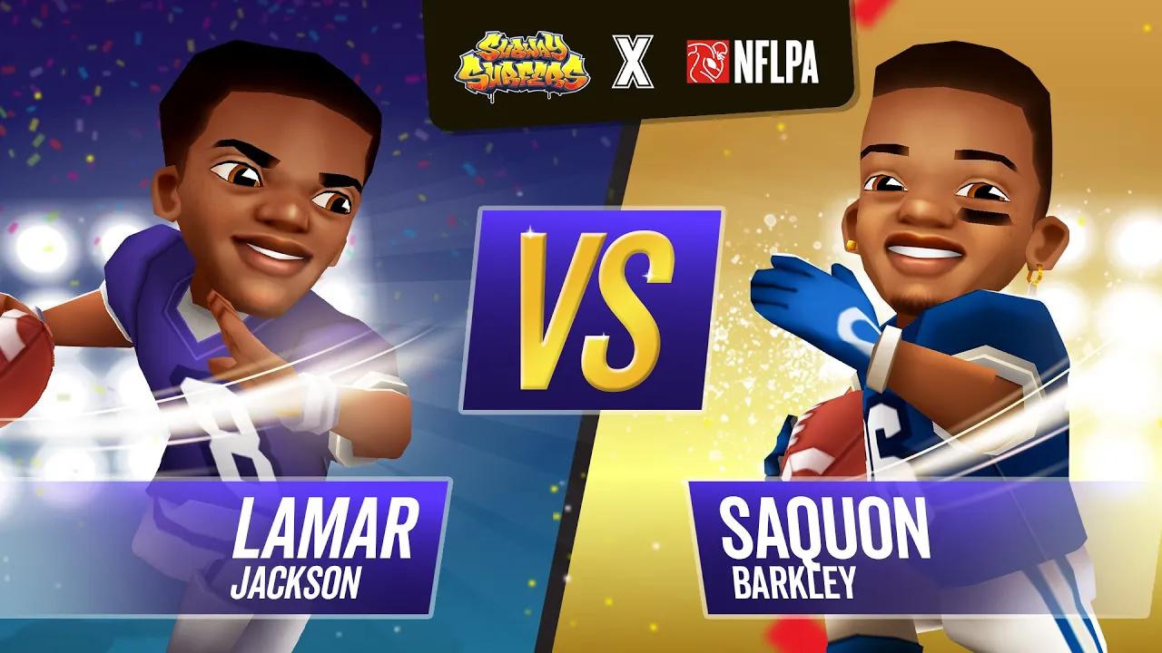 Lamar Jackson VS Saquon Barkley | Versus Football Special | Subway Surfers X NFLPA thumbnail