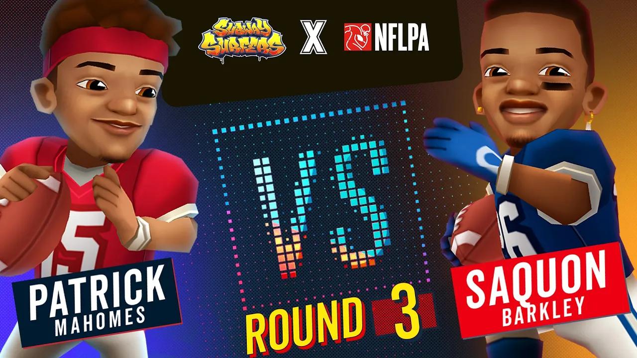 Subway Surfers Versus | Patrick Mahomes VS Saquon Barkley | Miami - Round 3 | SYBO TV thumbnail