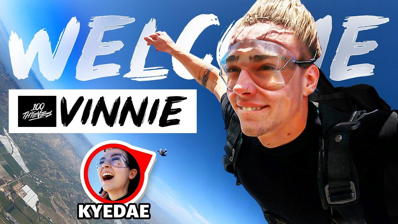 Vinnie Hacker Jumped Out of a Plane to Join 100 Thieves!? thumbnail