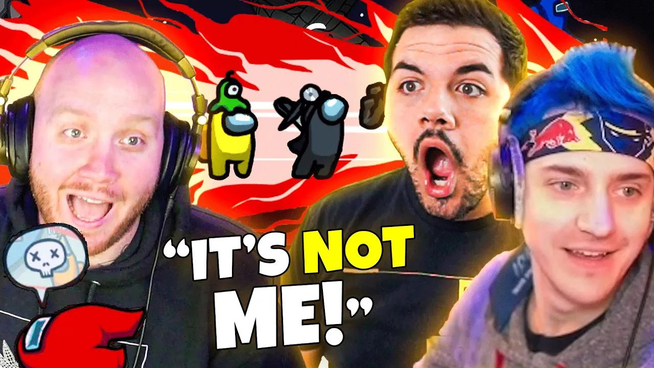 The CRAZIEST Among Us Lobby EVER?! (ft. Ninja, Vanoss, CouRage, Nadeshot, WILDCAT, Cloakzy, & more!) thumbnail