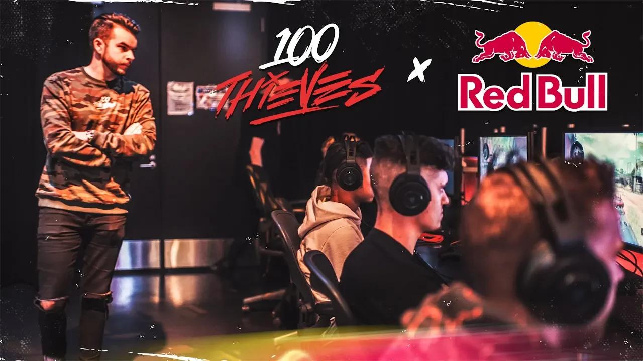 100 THIEVES PARTNERS WITH RED BULL thumbnail