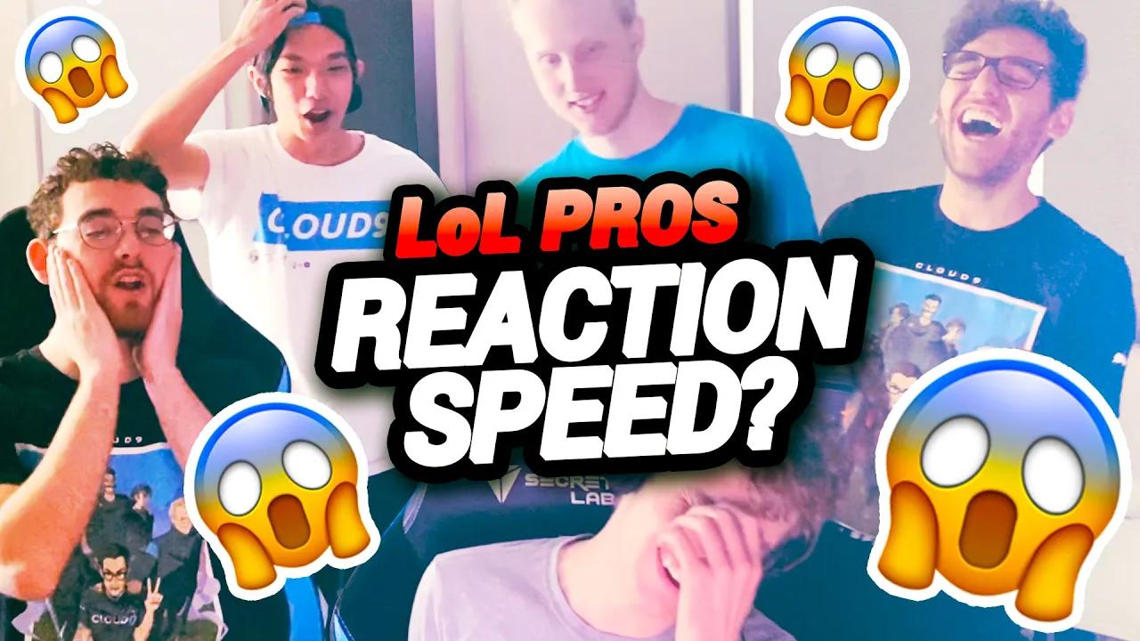 Which PRO has the FASTEST REACTION TIME in LEAGUE?! | BMW Reaction Challenge thumbnail