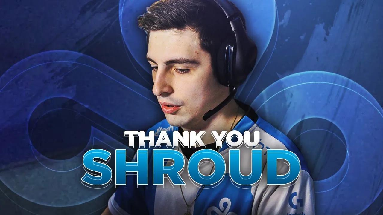 Thank you: Michael "Shroud" Grzesiek | Cloud9 CS:GO Announcement thumbnail