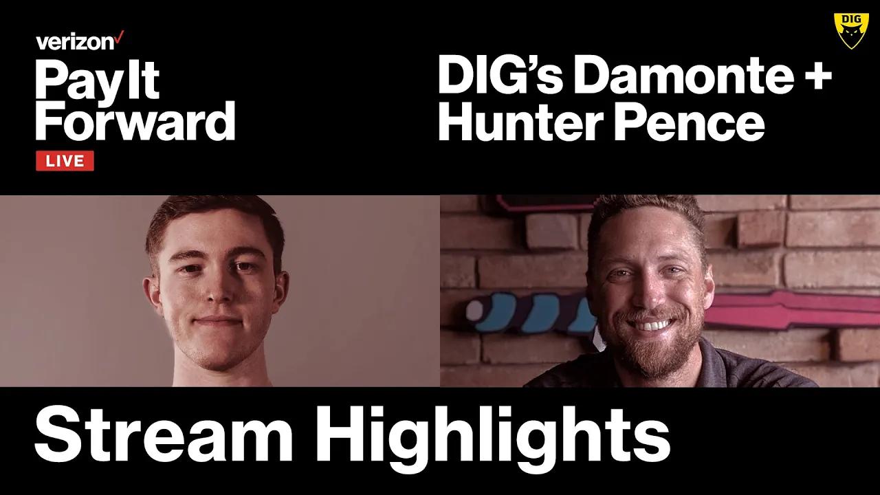 Damonte x Hunter Pence Verizon #PayItForwardLIVE Highlights thumbnail