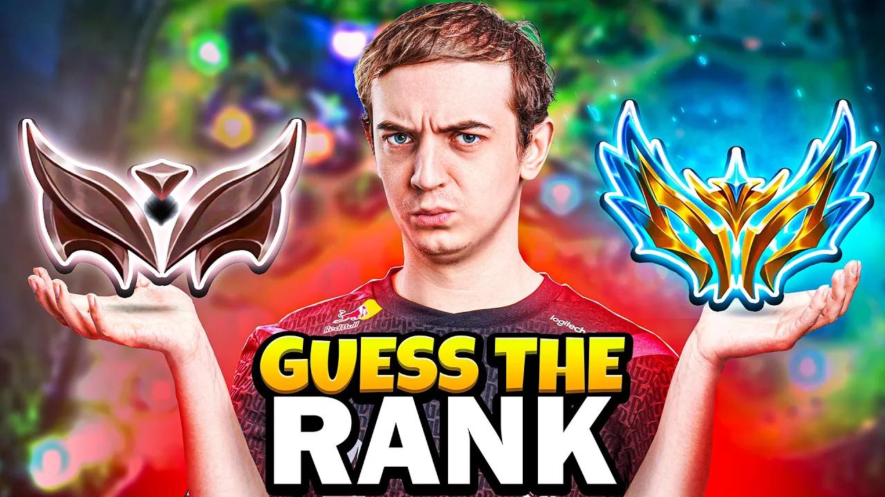 G2 Guess Your Rank In League Of Legends! thumbnail