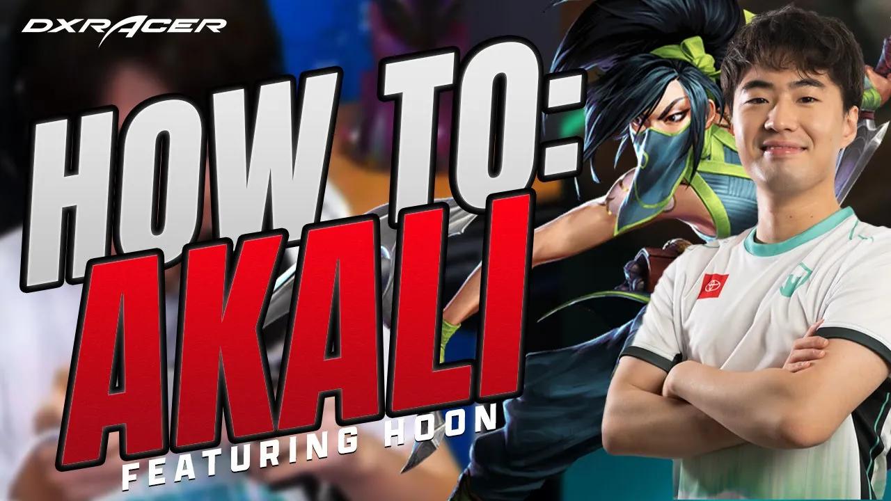 Hoon teaches you how to play Wild Rift Akali!! | DXRacer Tutorials thumbnail