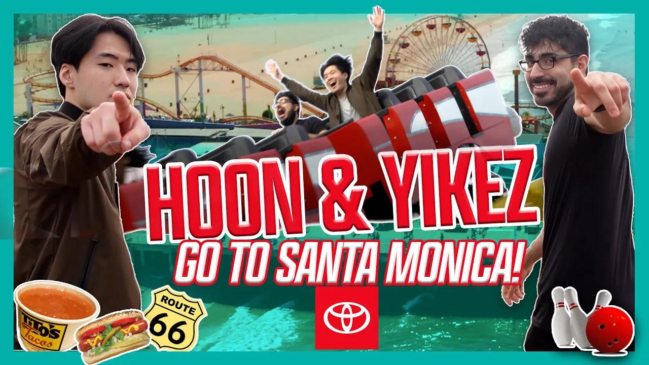 Hoon and YikeZ go to Santa Monica! (and ride the rollercoaster!) | SoCal Toyota Vlog thumbnail