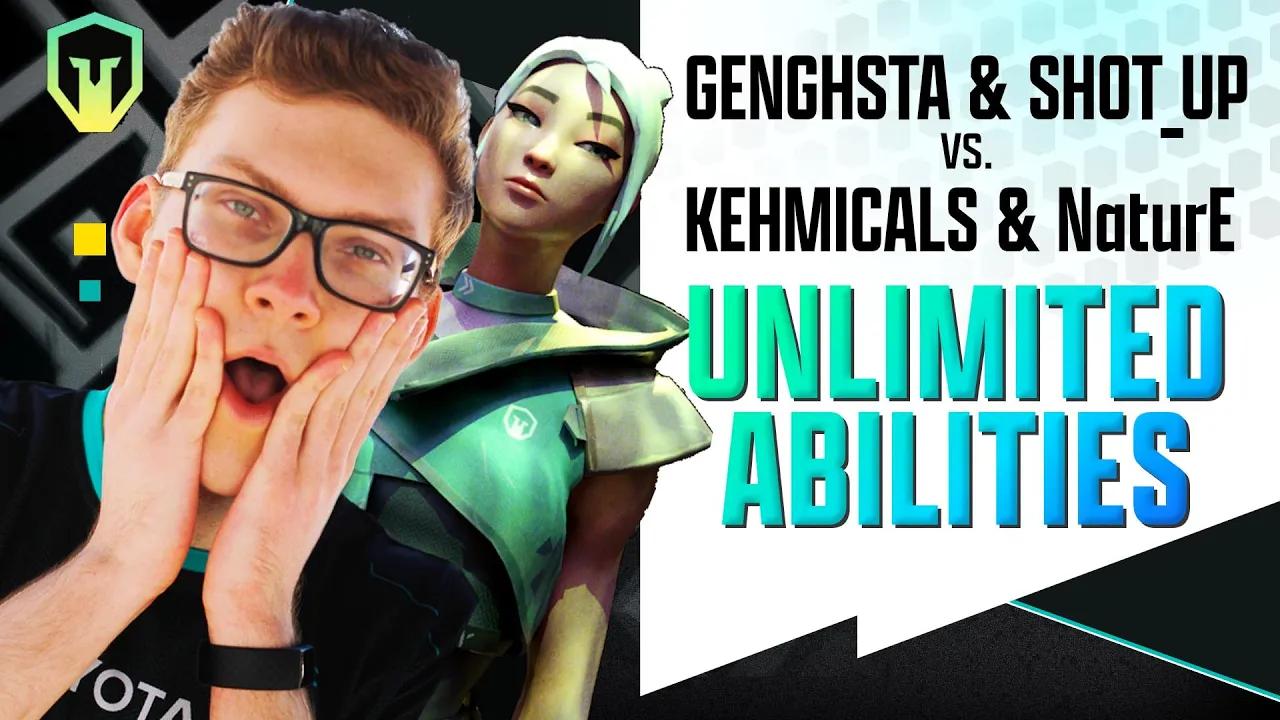 2v2 Valorant Unlimited Abilities ⚔️ GENGHSTA & ShoT_UP vs. KEHMICALS & NaturE thumbnail