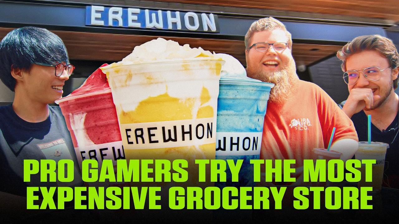 Pro Gamers Try The Worlds Most Expensive Grocery Store (Erewhon) thumbnail