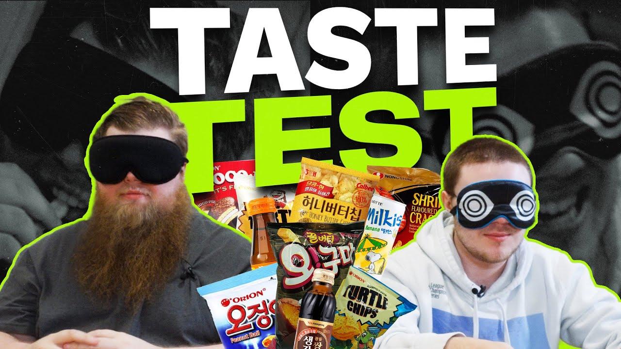 Pro Gamers vs. Korean Snacks - Blind Taste Test Challenge thumbnail