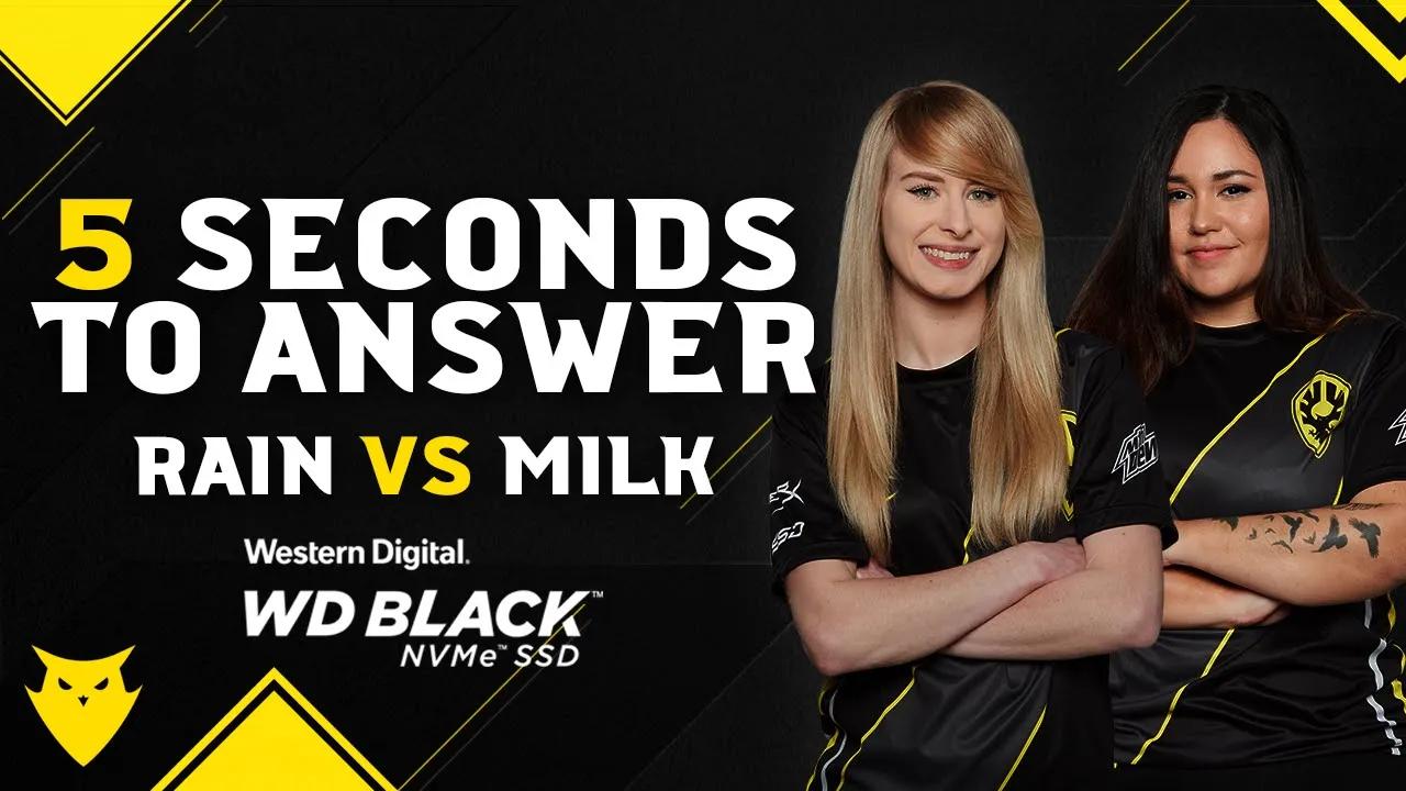 Dignitas CSGO Female | 5 Second Answer Challenge - rain vs Milk thumbnail