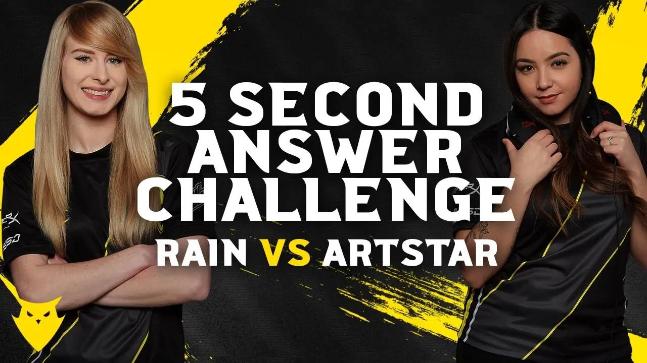 Dignitas CSGO Female | 5 Second Answer Challenge - rain vs artStar thumbnail